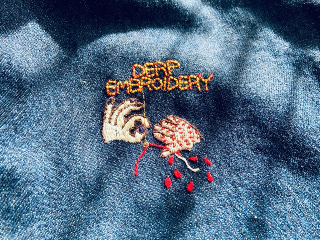 Derp Embroideryロゴ　